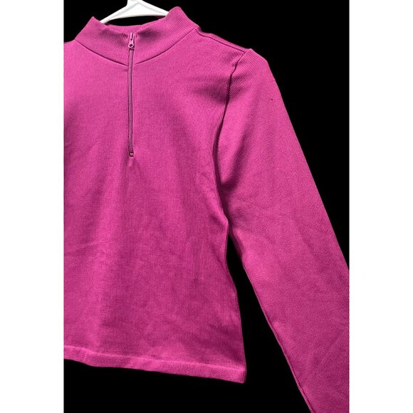 Rue 21 - Women's 1/2 Zip Long Sleeve Shirt - Purple - Extra Large - Picture 13 of 13